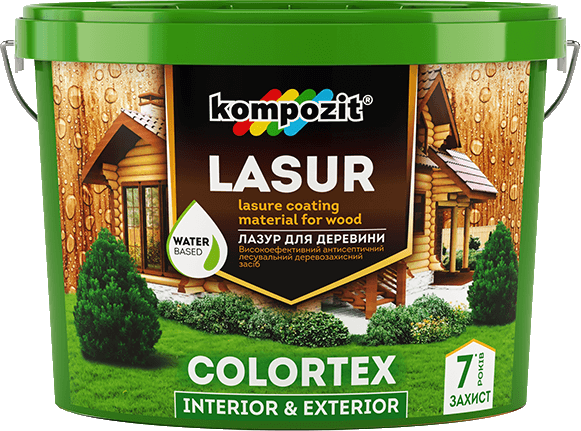 

Лазурь для древесины Kompozit Полуглянец 10 л Махагон (4820085744738)