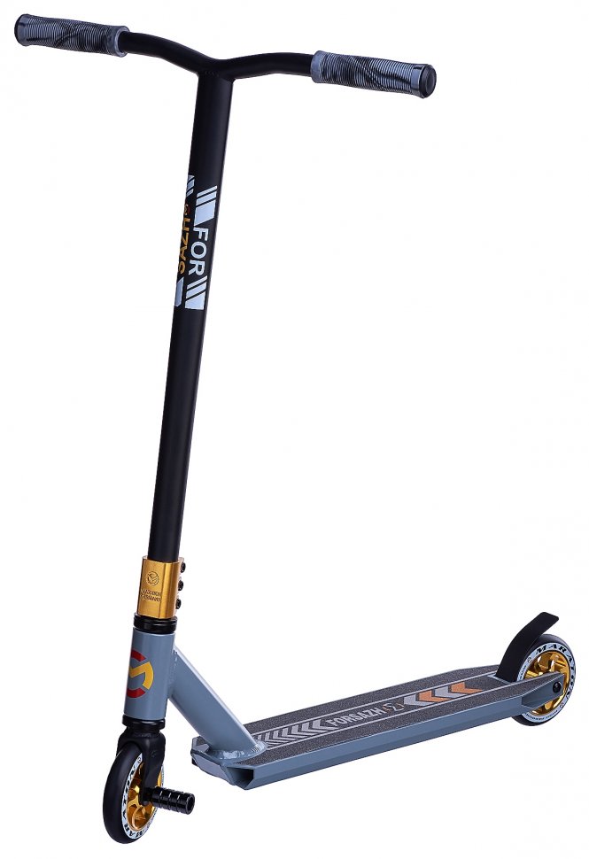 

Самокат трюковый Maraton Forsazh Серый ABEC-9 (HIC) 110 мм + пега