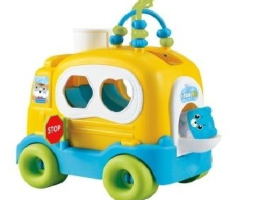 

Каталка автобус Play Smart 91166 сортер на веревке Желтый