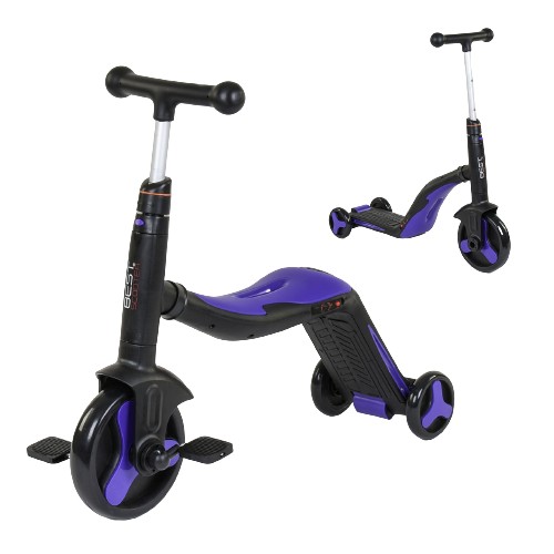 

Самокат 3 в 1 Best scooter 30304 (самокат-велобег-велосипед), свет, 8 мелодий, колёса