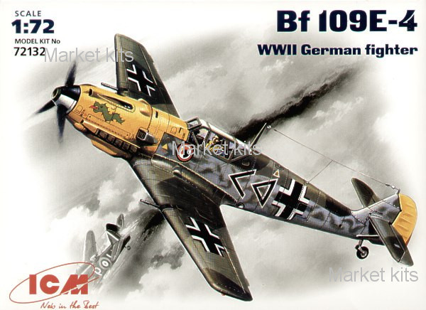 

Немецкий истребитель Messerchmitt Bf-109 E4 1:72 ICM (ICM72132)