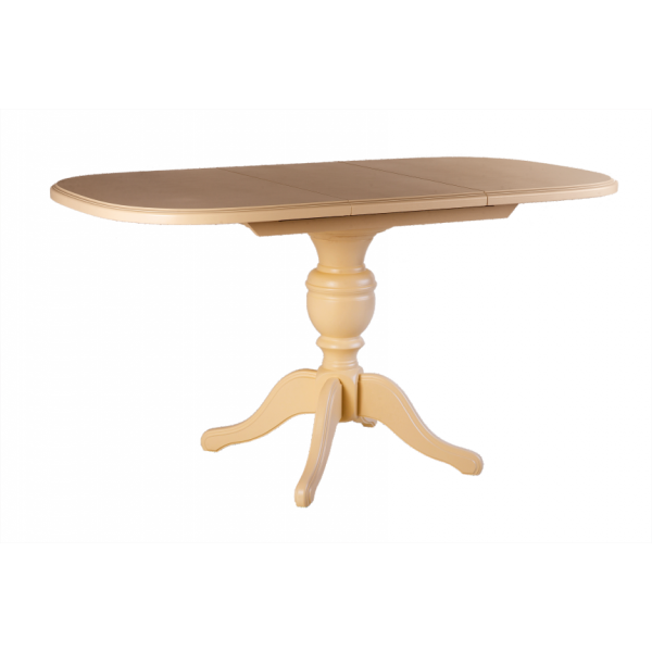 

Стол обеденный Триумф Радуга 107(+37)х74х75 слоновая кость