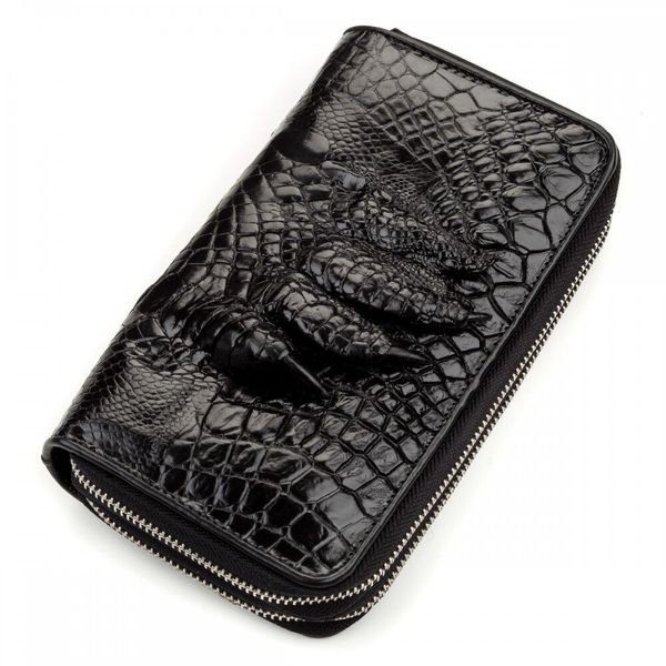 

Мужской клатч из кожи крокодила CROCODILE LEATHER 18174 Черный