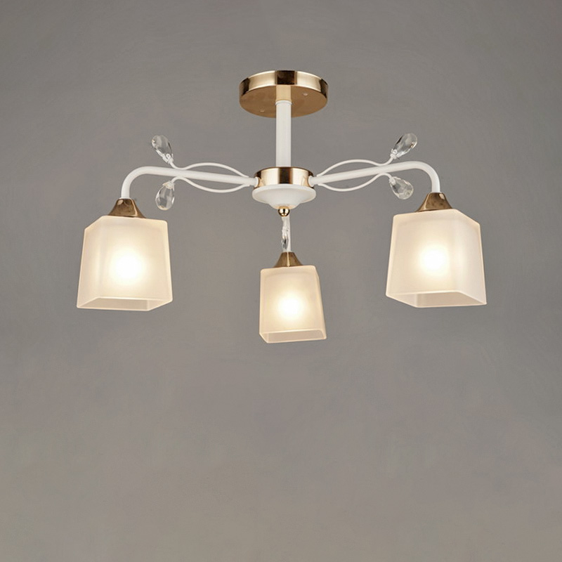 

Люстра стельова Light House NM-15875/3 біла із золотом