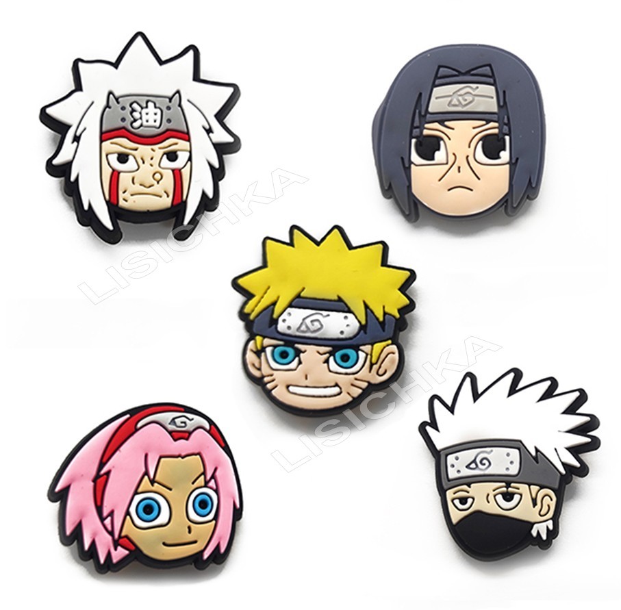 

Набор джибитсов Lezo Jibbitz Наруто (5 штук) Naruto