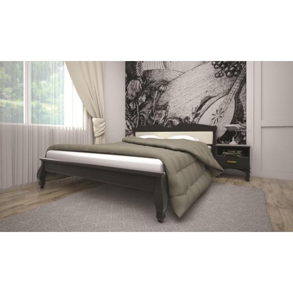 

Кровать ТИС КОРОНА 3 140*200 бук Лак Венге + Leroy 301