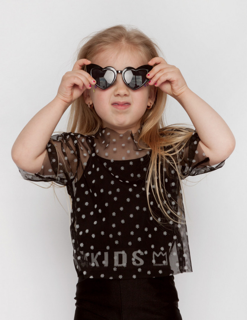 

Футболка Bloom черная для девочек EvgaKids 44082 104-110 см