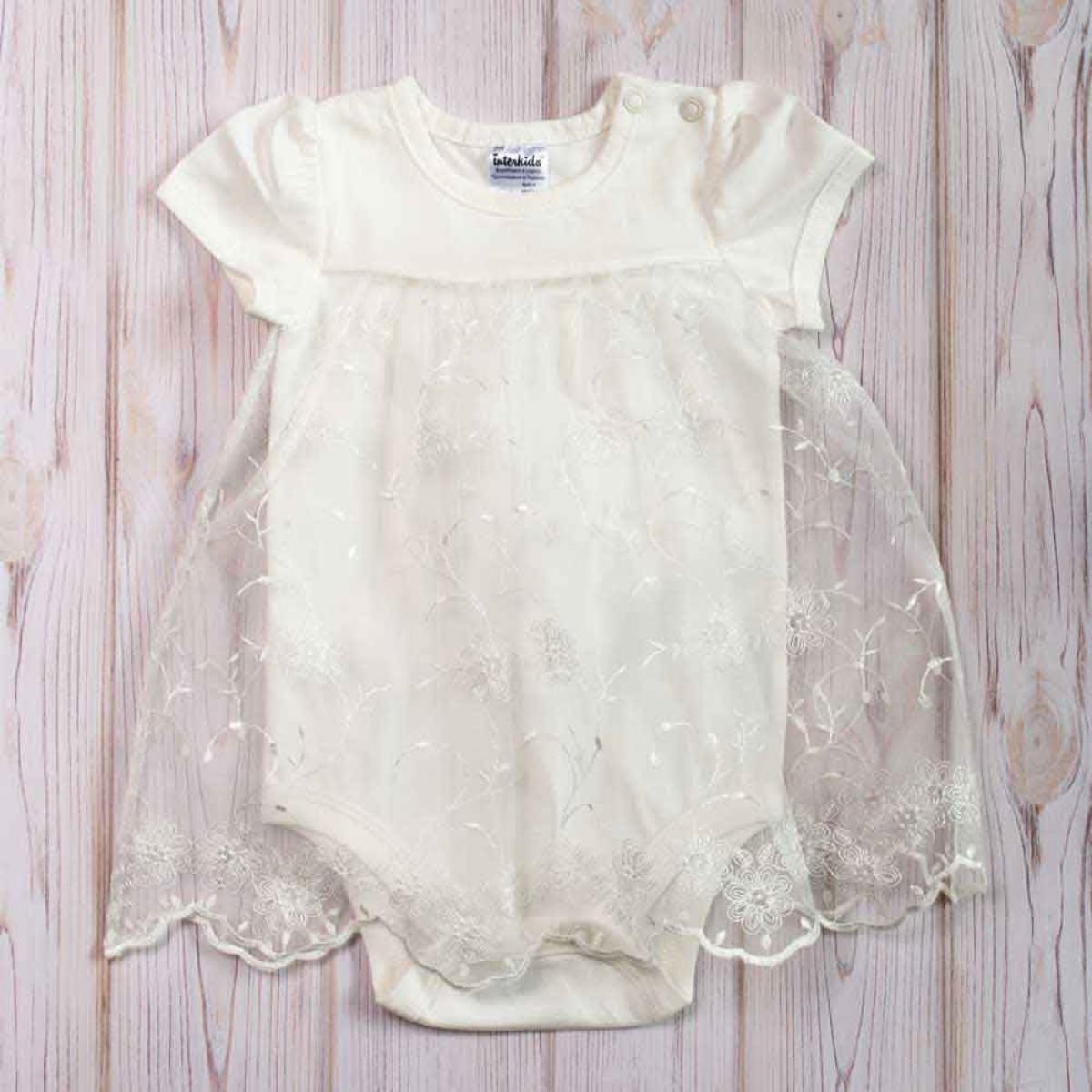 

Боди для крещения Interkids 4632 74 (9 мес.) р. Молочный