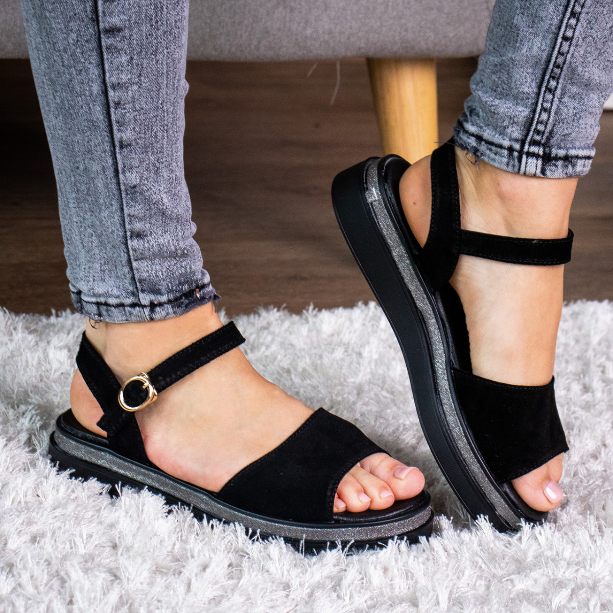 

Женские сандалии Fashion Werder 3013 37 размер 23,5 см Черный