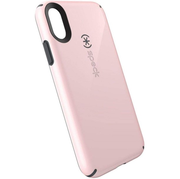 

​Противоударный чехол бампер Speck CandyShell Designed for Impact Iphone Xr 6.1" Quartz Pink/Slate Grey