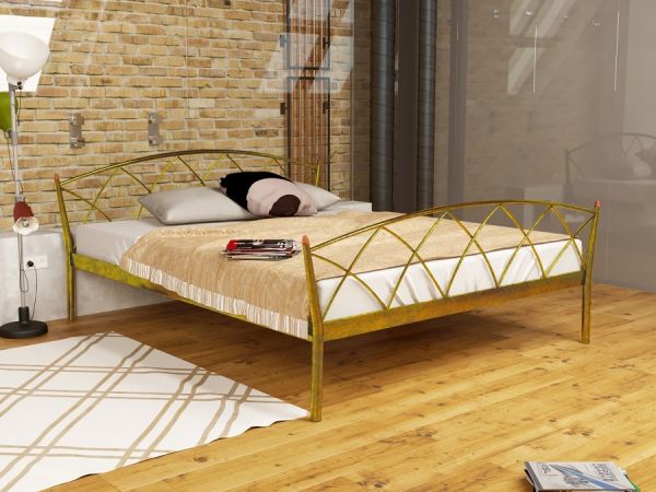 

Кровать Jasmine Elegance-2 Метакам Шагрень золото 120х190