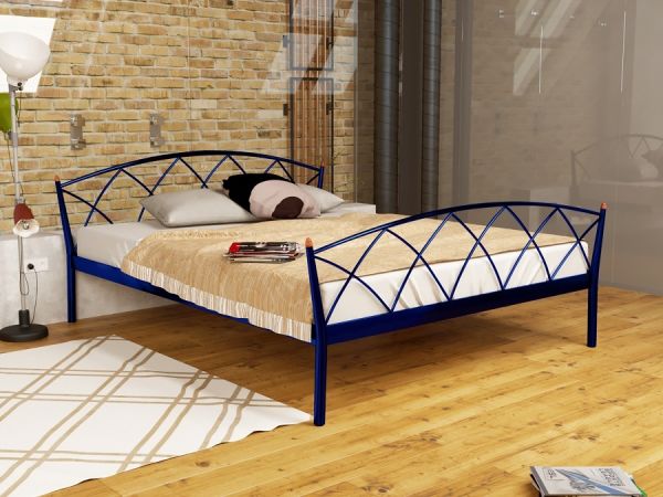 

Кровать Jasmine Elegance-2 Метакам Синий 140х200