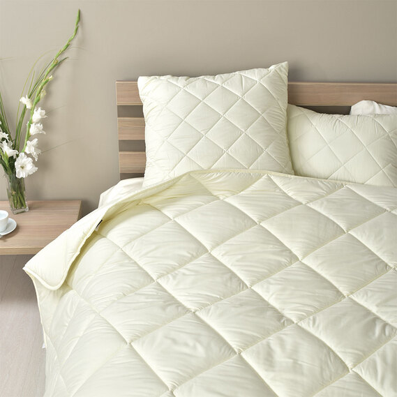

Одеяло IDEIA стеганое Comfort Standart зимнее (молочный) Двойной (175*210)