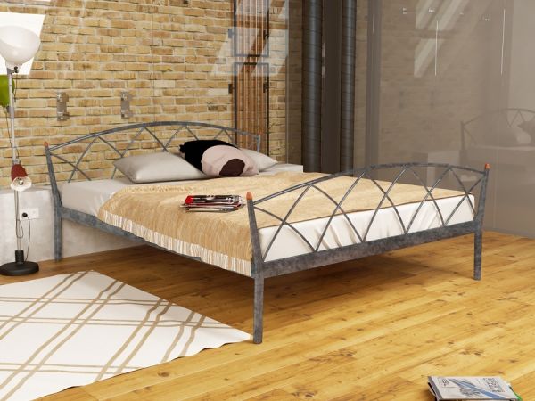

Кровать Jasmine Elegance-2 Метакам Шагрень серая 160х200