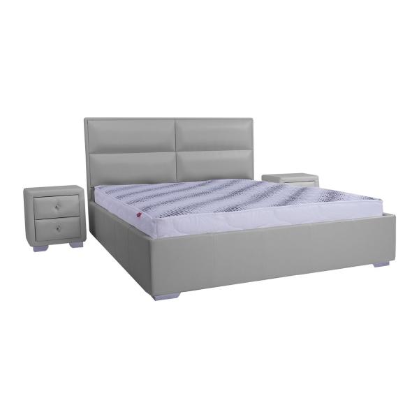 

Кровать со съемным чехлом и механизмом Zevs-M Камалия (металлический каркас) Boom 22 серая 180х190