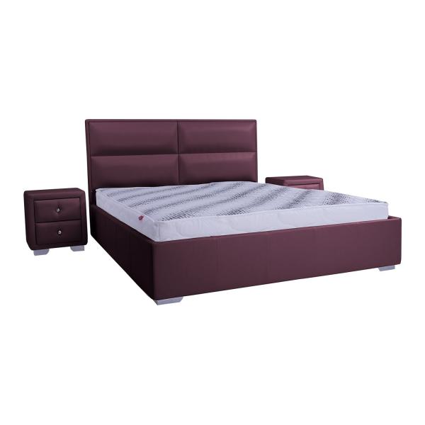 

Кровать со съемным чехлом Zevs-M Камалия (деревянный каркас) Boom 15 бордовая 140х190