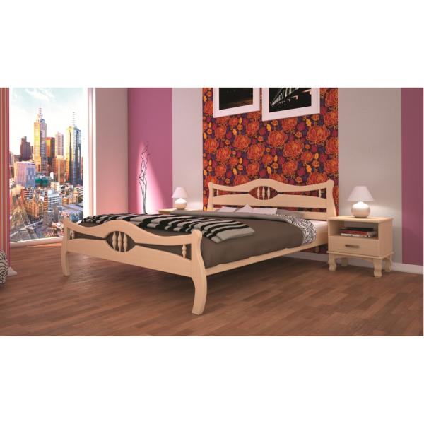 

Кровать ТИС КОРОНА 2 140*200 бук Слоновая Кость