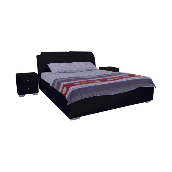 

Кровать со съемным чехлом Zevs-M Калифорния (деревянный каркас) Boom 24 черная 160х190