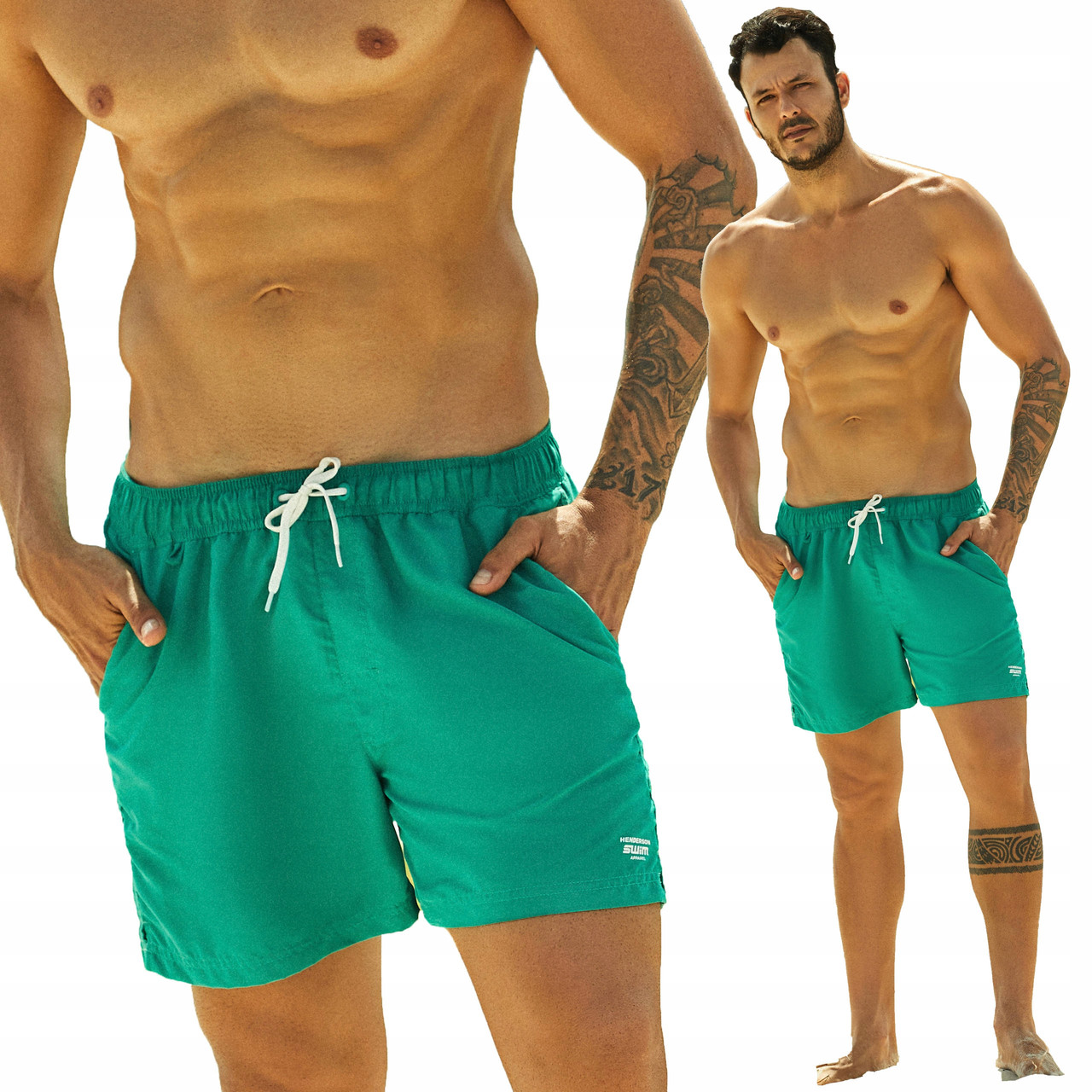 

Шорты Плавки Мужские Пляжные HENDERSON Hue Green 37826 M