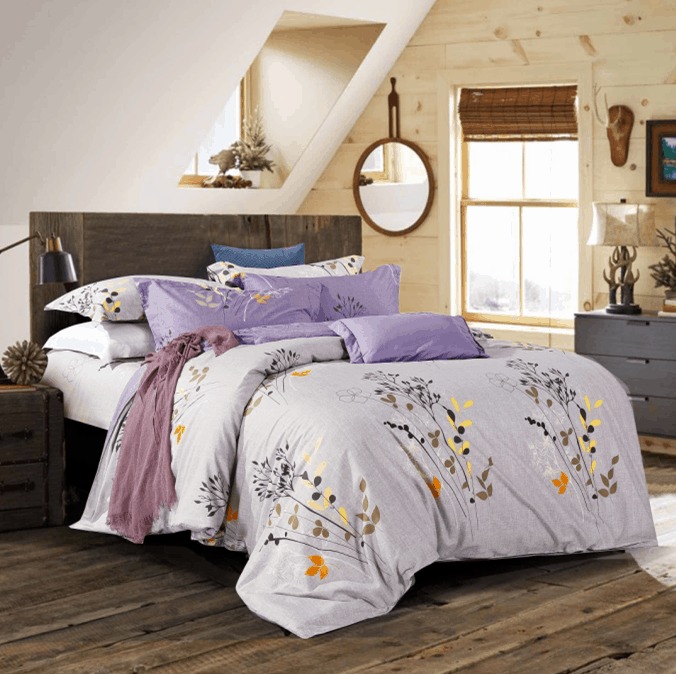 

Постельное белье Vpostelke Мари 1.5-Спальный 150х220 см сатин сиреневый