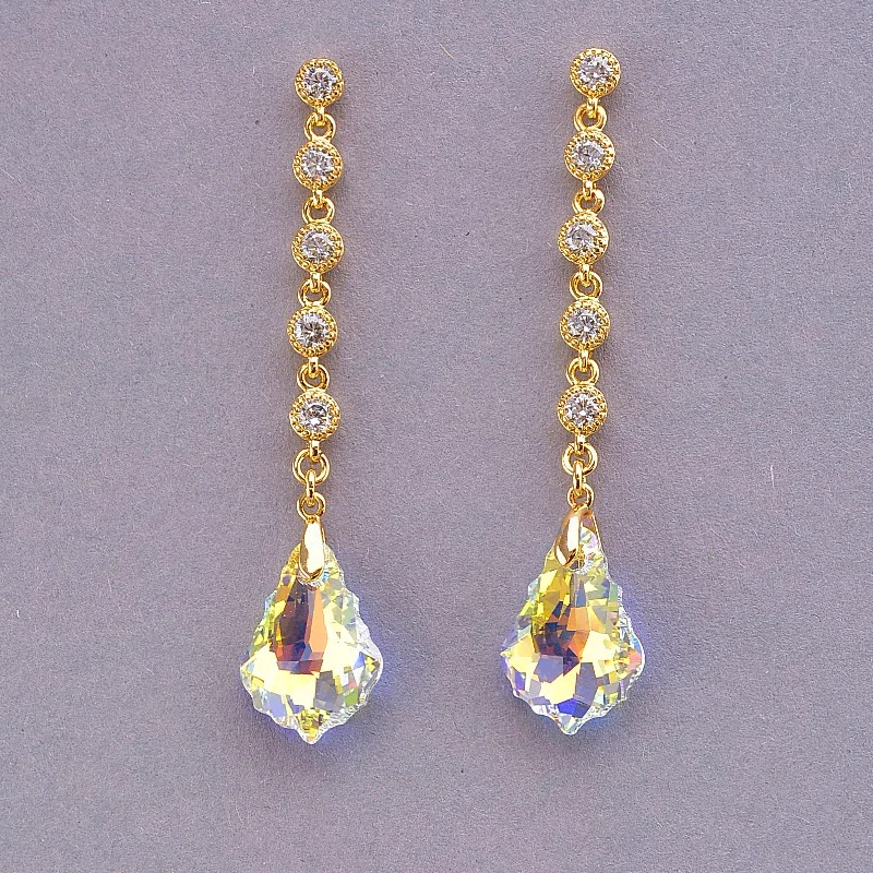 

Серьги вечерние Xuping Swarovski (позолота 18к) 090624