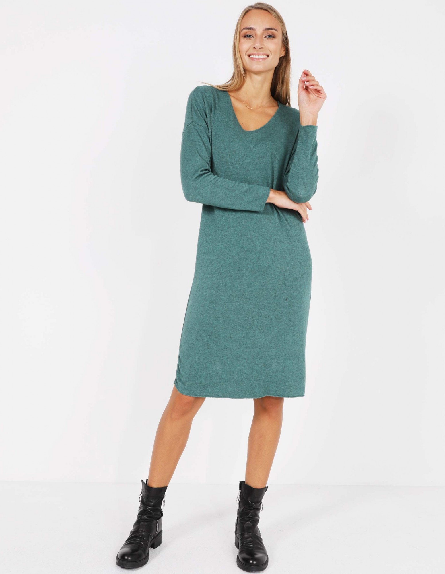 

Платье Unisono 213-20385  Зеленое, Платье Unisono 213-20385 One Size Зеленое