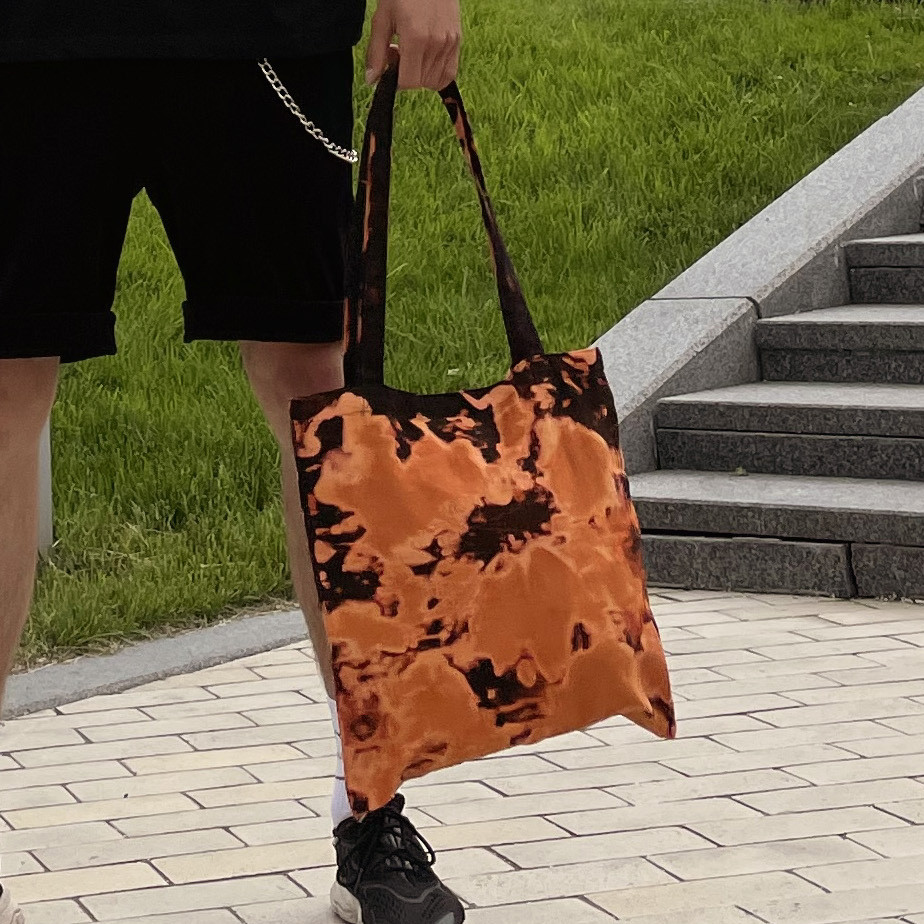 

Сумка шоппер Over Drive Tie Dye черная