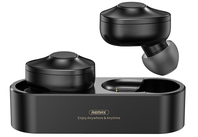 

Наушники беспроводные Bluetooth Remax TWS-21 с кейсом Черные (gr_015385)
