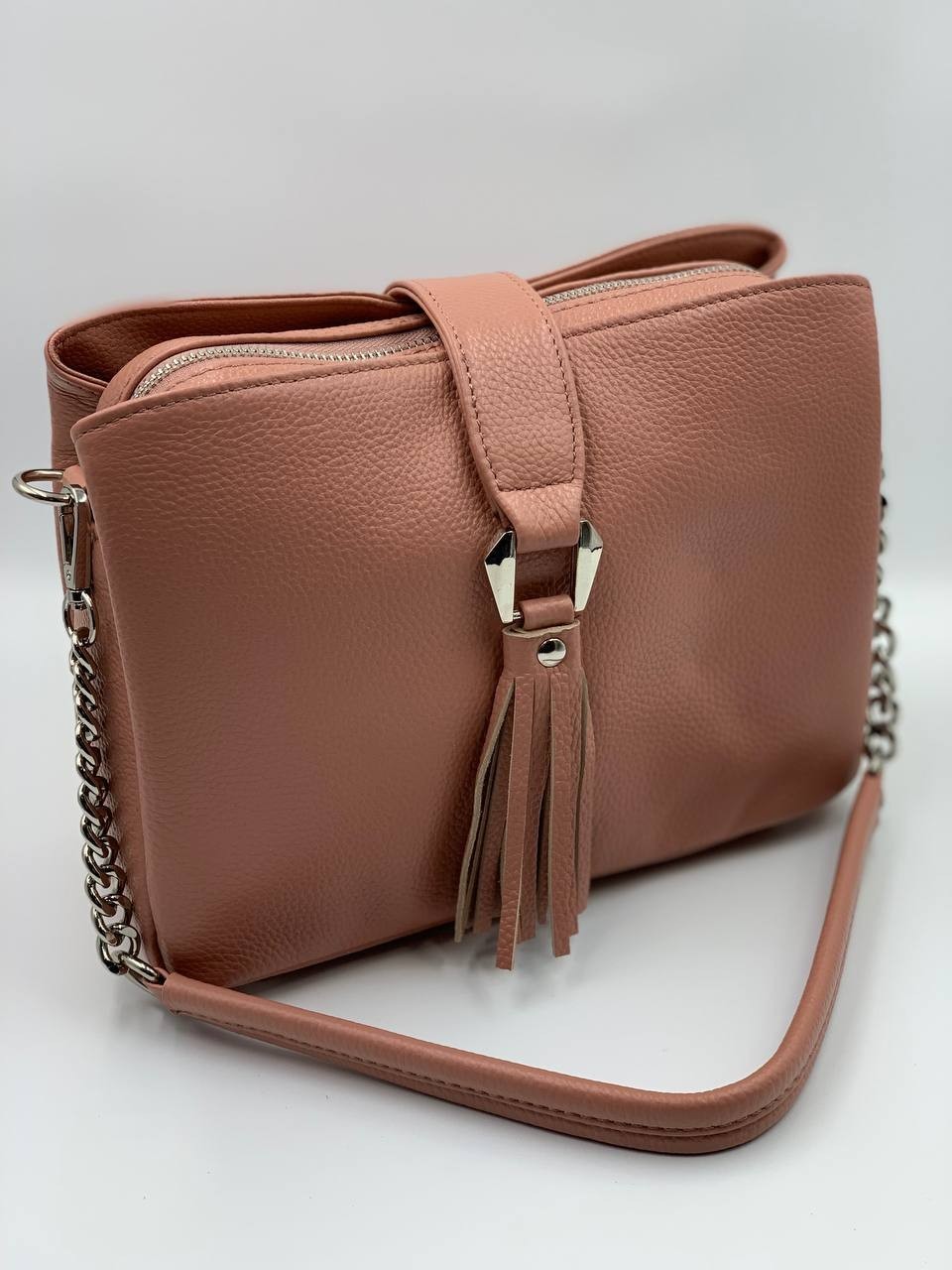 

Женская сумка кожаная Stella Пудра