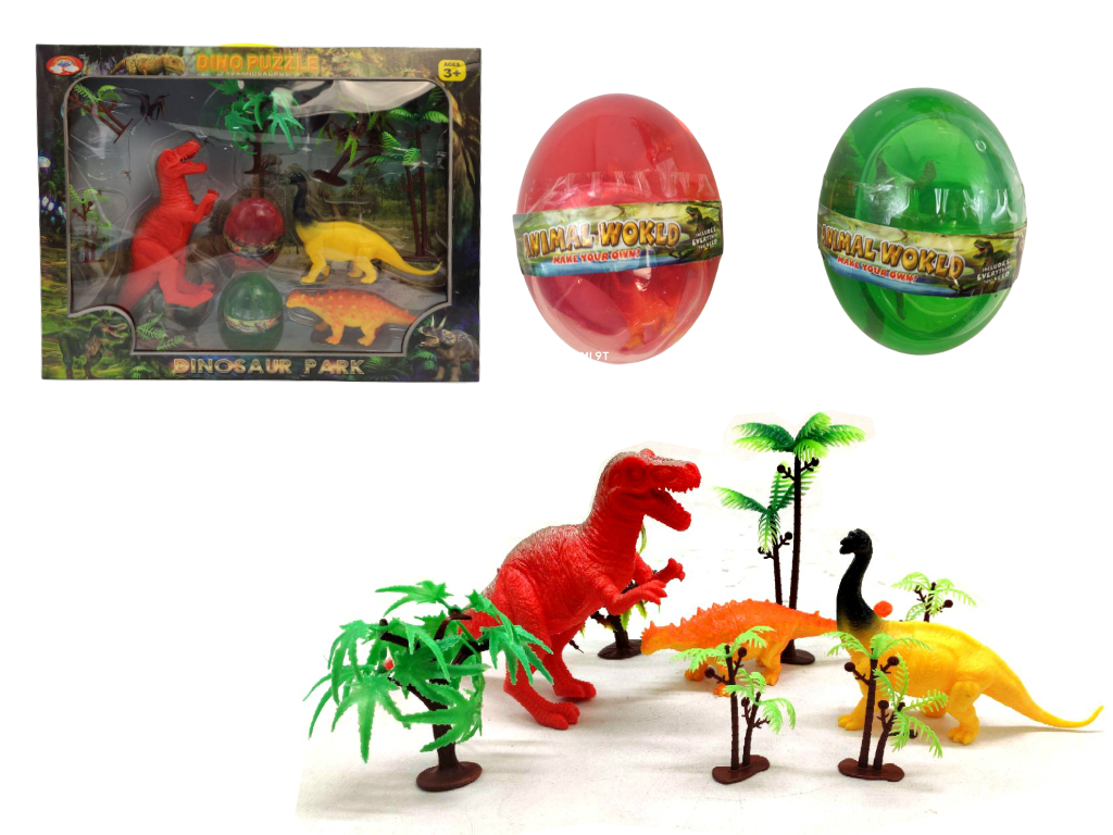 

Игровой набор Парк динозавров + 2 лизуна в яйце Hui Le Guan (68619A-2) (118336)