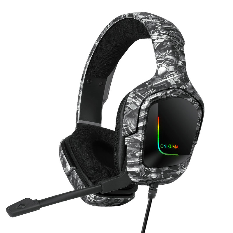 

Проводные наушники с микрофоном ONIKUMA K20 1+2/3.5мм + USB Gun