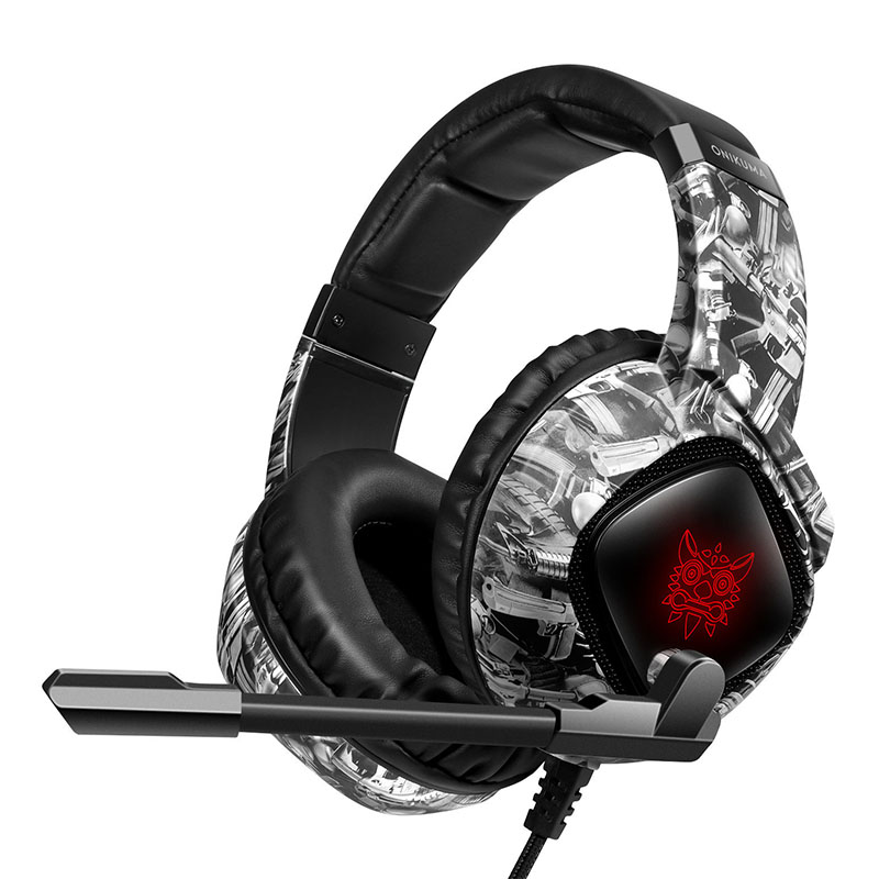 

Проводные наушники с микрофоном ONIKUMA K19 1+2/3.5мм + USB Gun