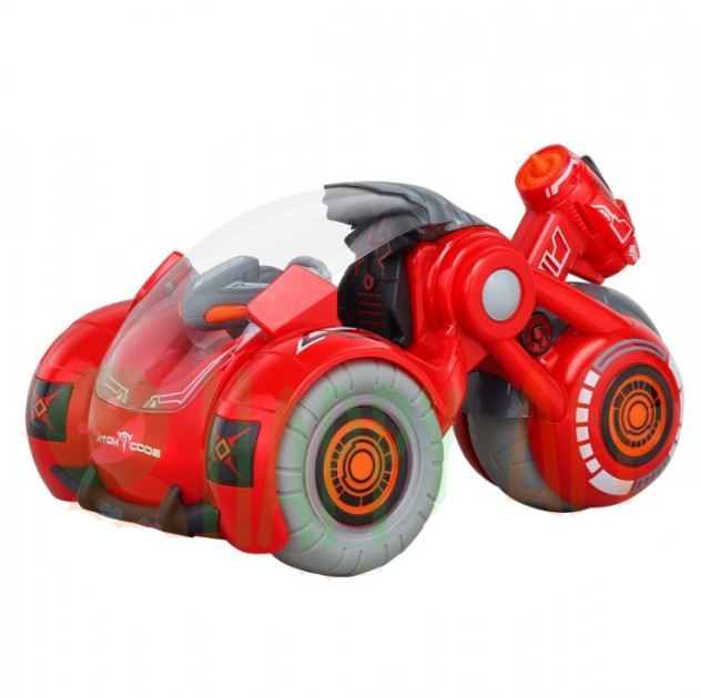 

Радиоуправляемая детская машинка мотоцикл с эффектом дыма и дезинфектором для мальчиков Virus Hunter