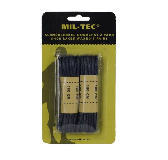 

Шнурки вощеные Mil-tec черные 180см