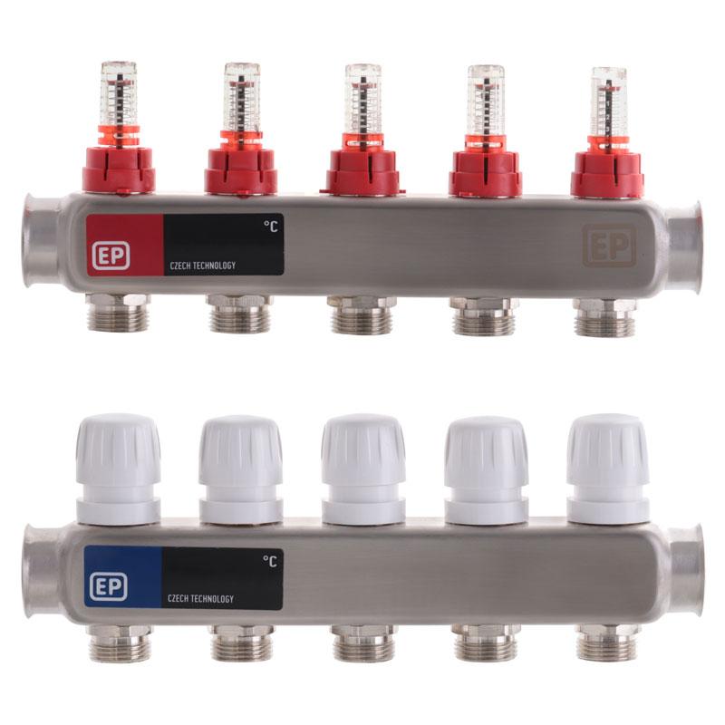 

Коллекторный блок с расxодомерами на 5 выходов EUROPRODUCT EP.S1110-05(EP4981) (SR203091)