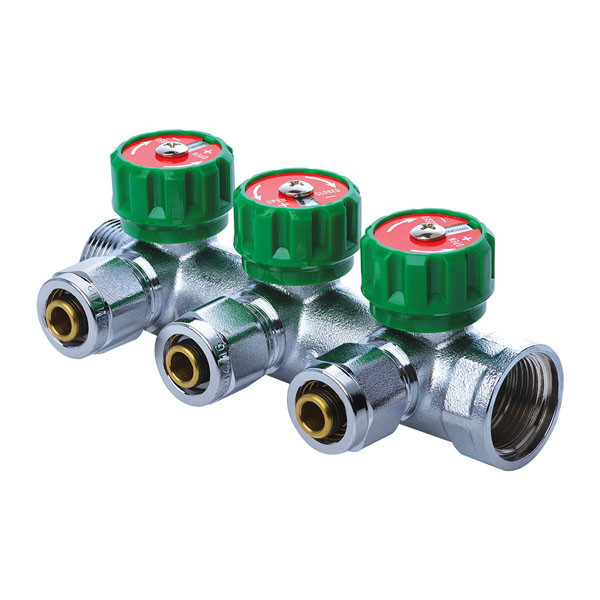 

Коллектор вентильный с фитингом KOER KR.1121-3 3/4”x3 WAYS (KR2651) (SR203005)