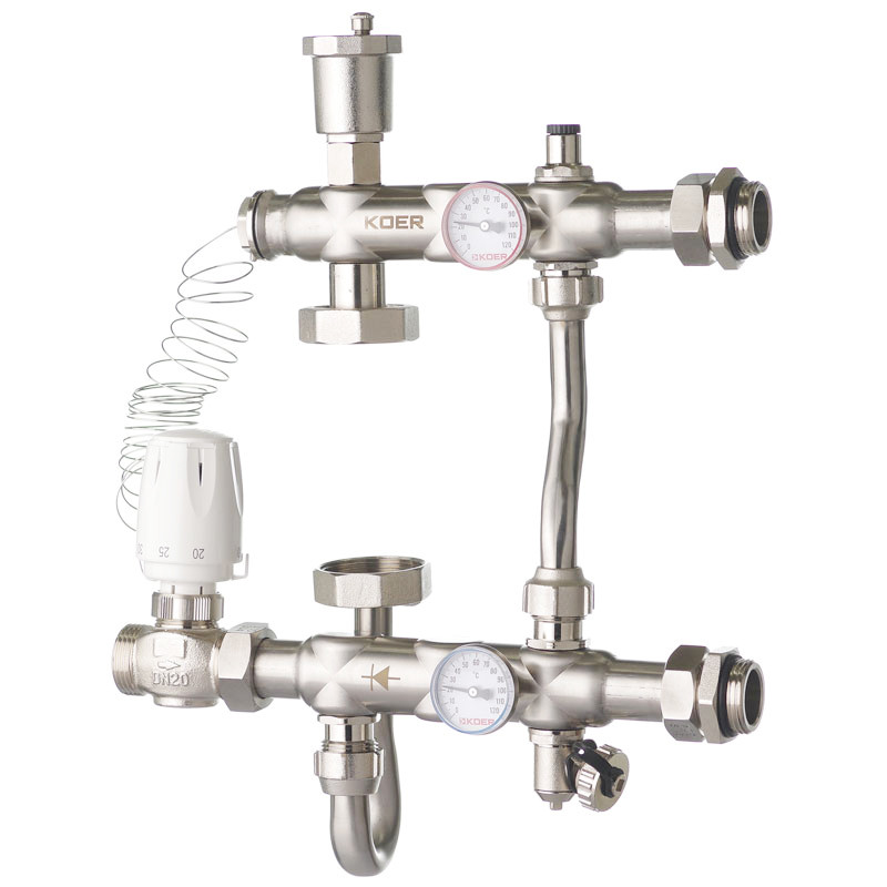 

Смесительный узел KOER KR.S1021 (с байпасом) 1" НР SUS304 (KR2955) (SR202969)