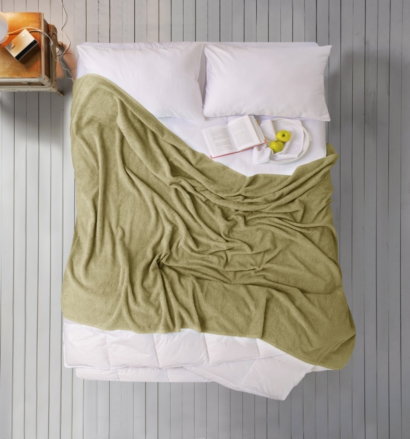 

Простынь Iris Home Махровая Green Olive 190х220 (svt-2000022280839)