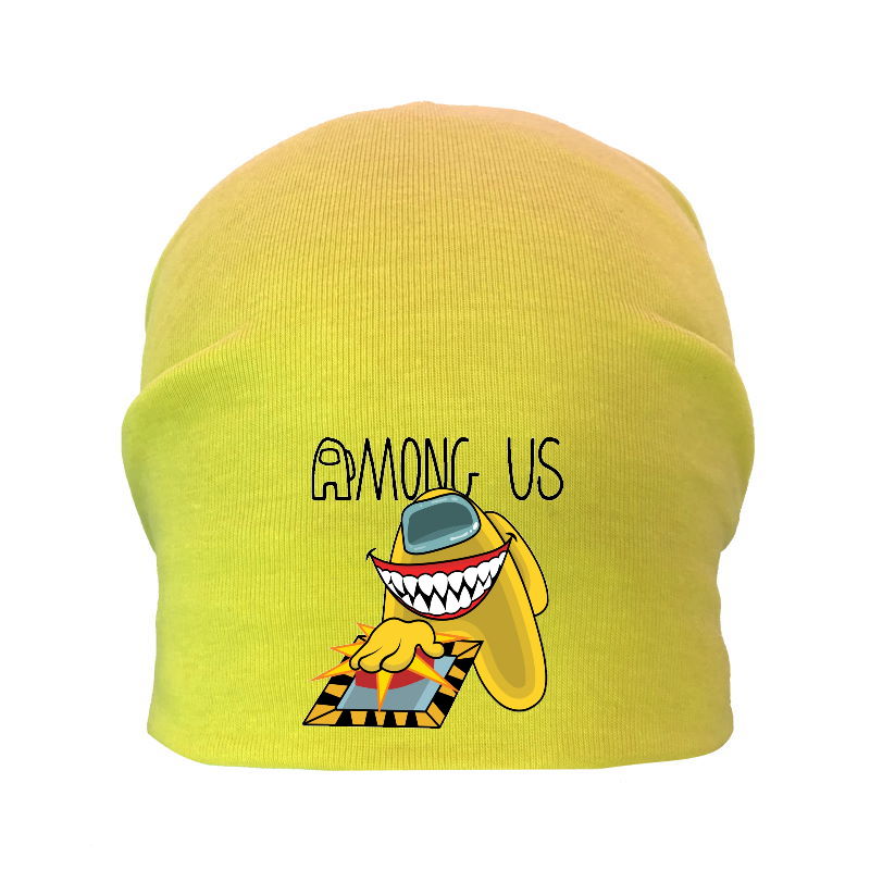 

Шапка детская Амонг Ас желтая (Among Us - 0010) 50-52 см