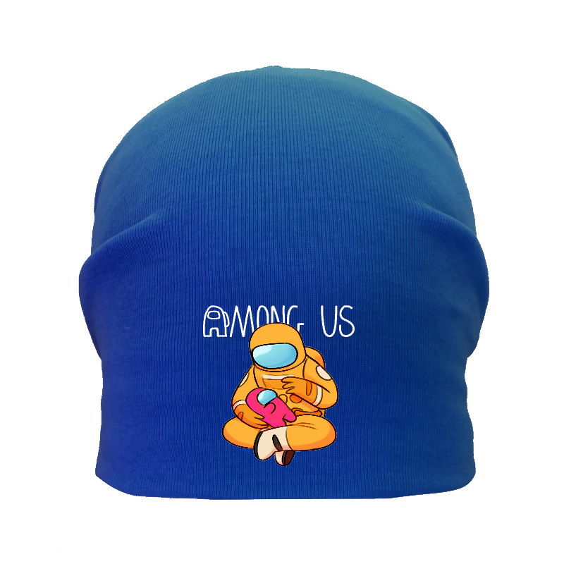 

Шапка детская Амонг Ас синия (Among Us - 009) 50-52 см