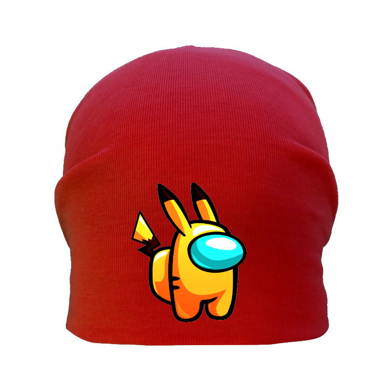 

Шапка детская Амонг Ас красная (Among Us - 0012) 54-56 см