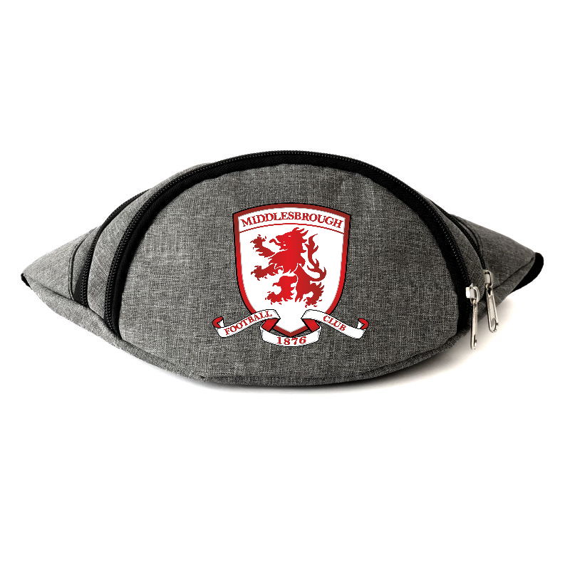 

Сумка Бананка на пояс Футбольный клуб Мидлсбро (Middlesbrough - 09) Cappuccino Toys серая