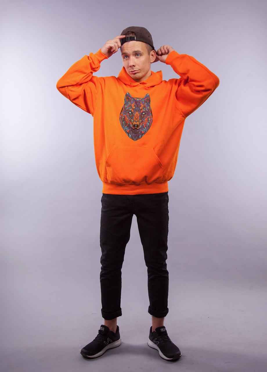 

Толстовка оранжевая LOYS Geometric Wulf, Толстовка оранжевая LOYS Geometric Wulf S
