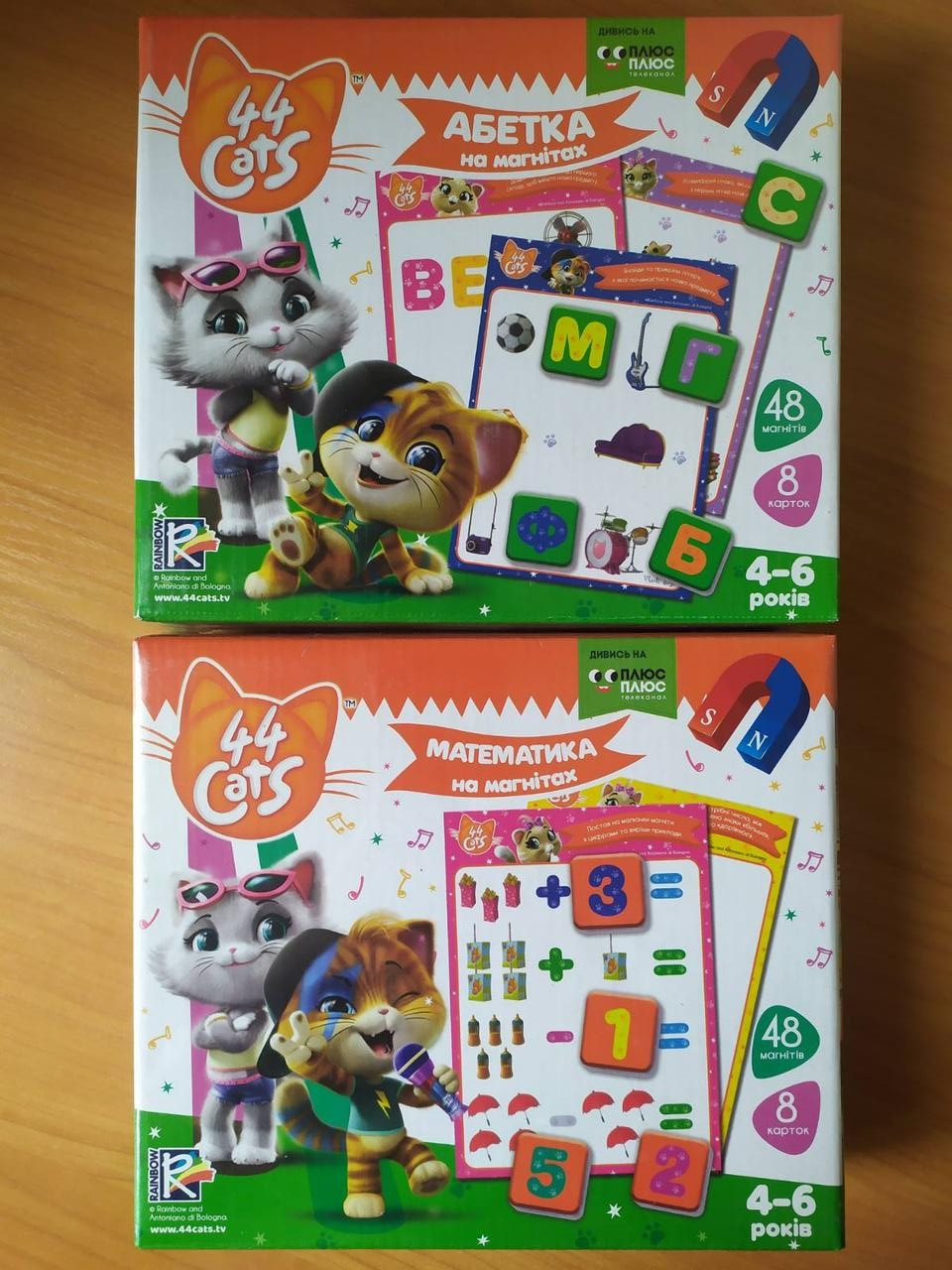 

Комплект магнитных игр Vladi Toys Абетка и Математика 44 Кота (Укр)