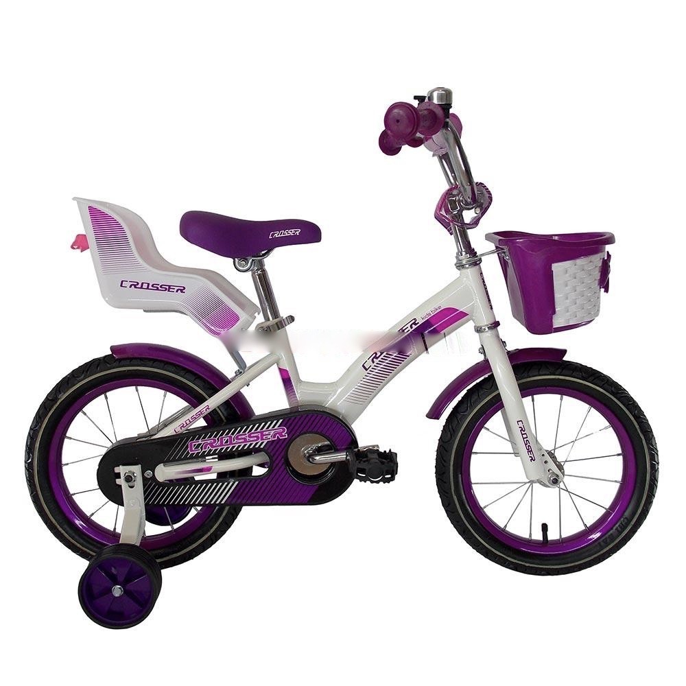 

Велосипед для девочки Crosser Kids bike 14 Purple White