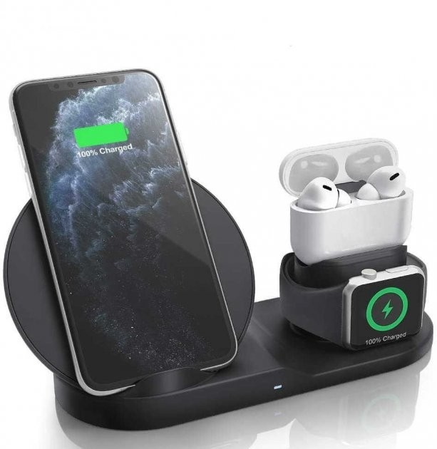 Док-станция Epik 3в1 для iPhone/Android/Apple Watch/AirPods – фото ...