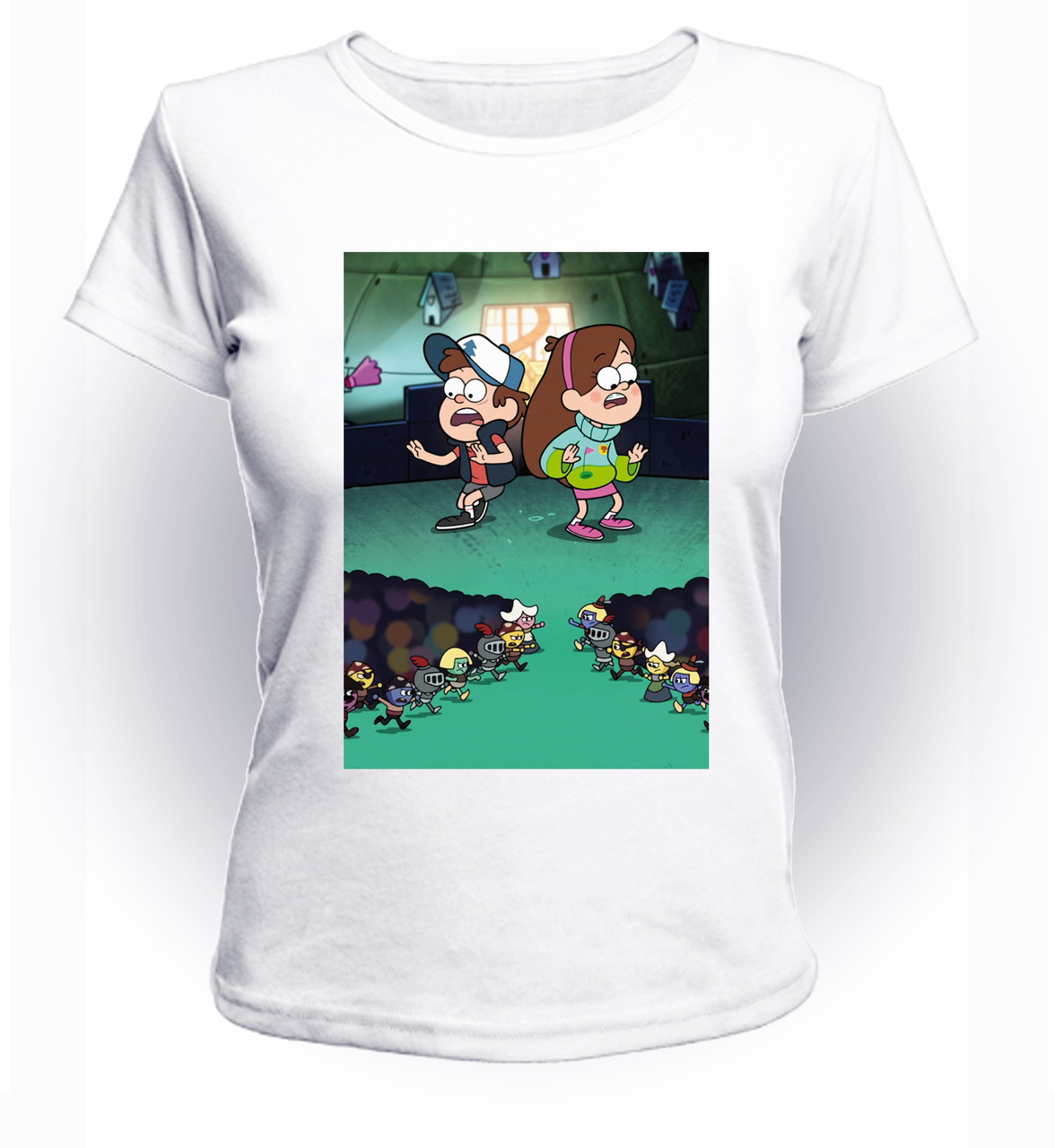

Футболка GeekLand Гравити Фолз Gravity Falls Battle GF.01.015 (FU21GF.01.015/girl-110)