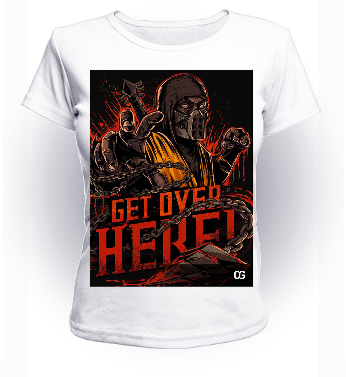

Футболка Geek Land Мортал Комбат Mortal Kombat Get over here MK.001.01 (FU21MK.001.01/girl-86)