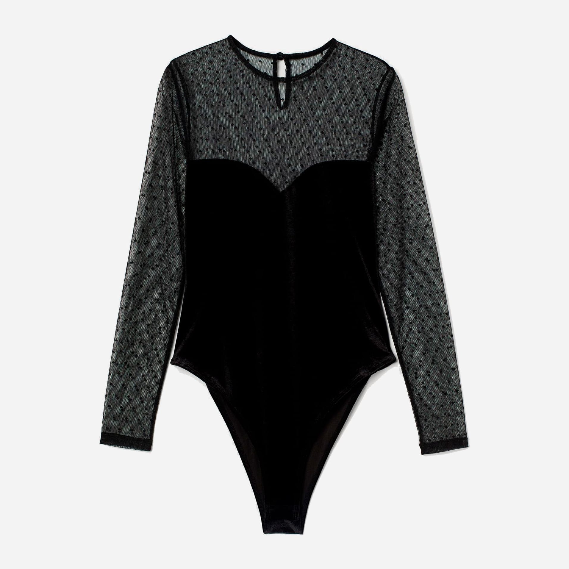 

Боди-блузка H&M 2905-9221052 S Черная