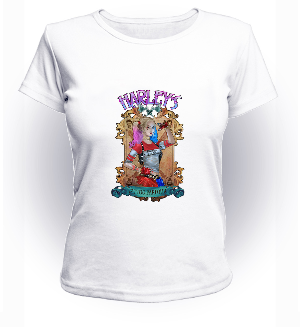 

Футболка GeekLand Отряд Самоубийц Suicide Squad Harleys Tattoo Parlour SS.01.039 (FU21SS.01.039/girl-152)
